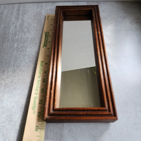 Vtg Wood mirror - Picture 7 of 13